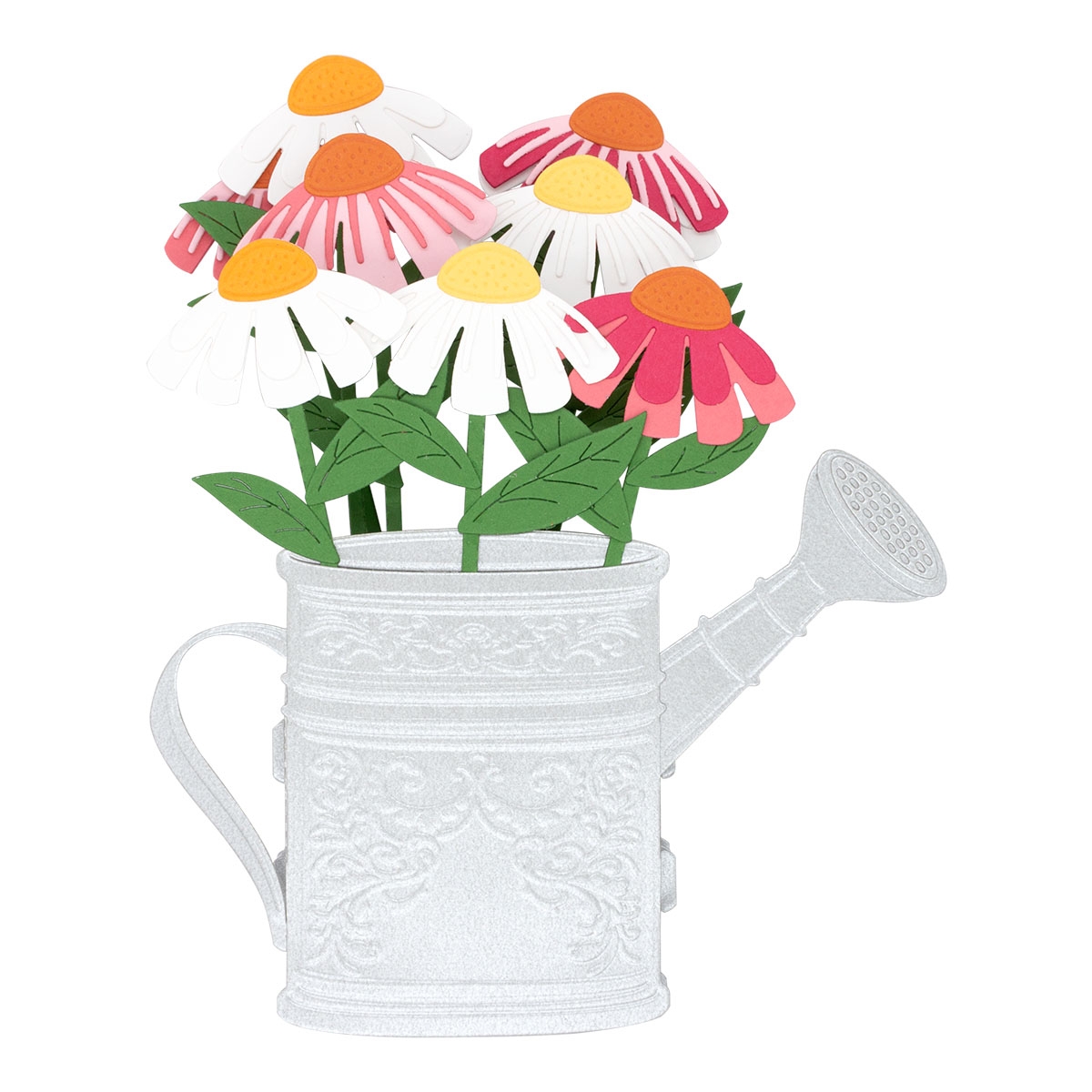 April 2022 Amazing Paper Grace Die of the Month Preview & Tutorials – Pop Up 3D Vignette Watering Can Bouquet