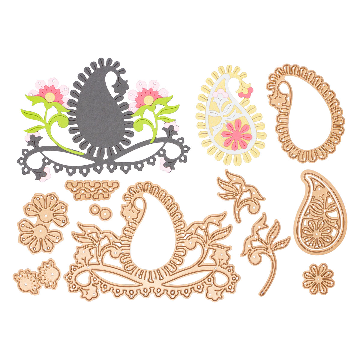 June 2022 Large Die of the Month Preview & Tutorials – Paisley Dreams