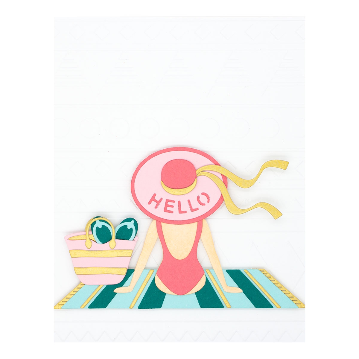 July 2022 Small Die of the Month Preview & Tutorials – Day at the Beach