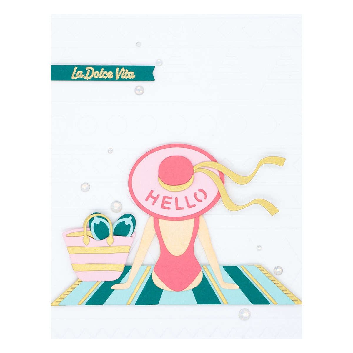 July 2022 Small Die of the Month Preview & Tutorials – Day at the Beach
