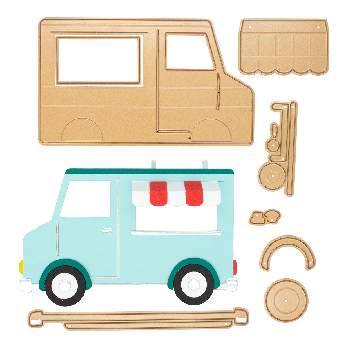 July 2022 Large Die of the Month Preview & Tutorials – Food Truck