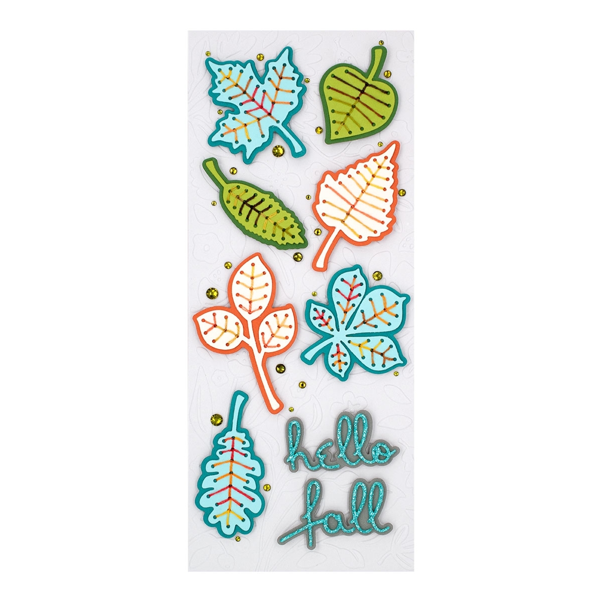 September 2022 Small Die of the Month Preview & Tutorials – Stitched Fall Leaves