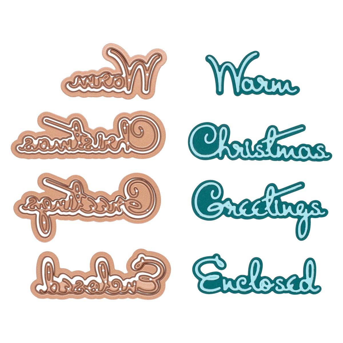 October 2022 Small Die of the Month Preview & Tutorials – Outlined Christmas Sentiments