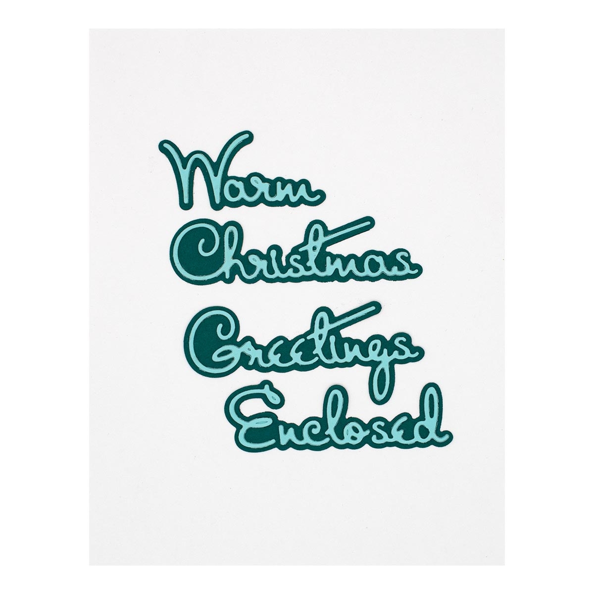 October 2022 Small Die of the Month Preview & Tutorials – Outlined Christmas Sentiments