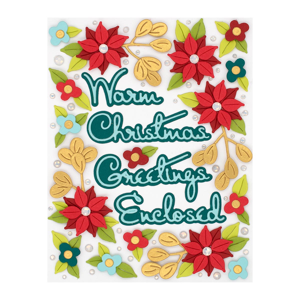 October 2022 Small Die of the Month Preview & Tutorials – Outlined Christmas Sentiments