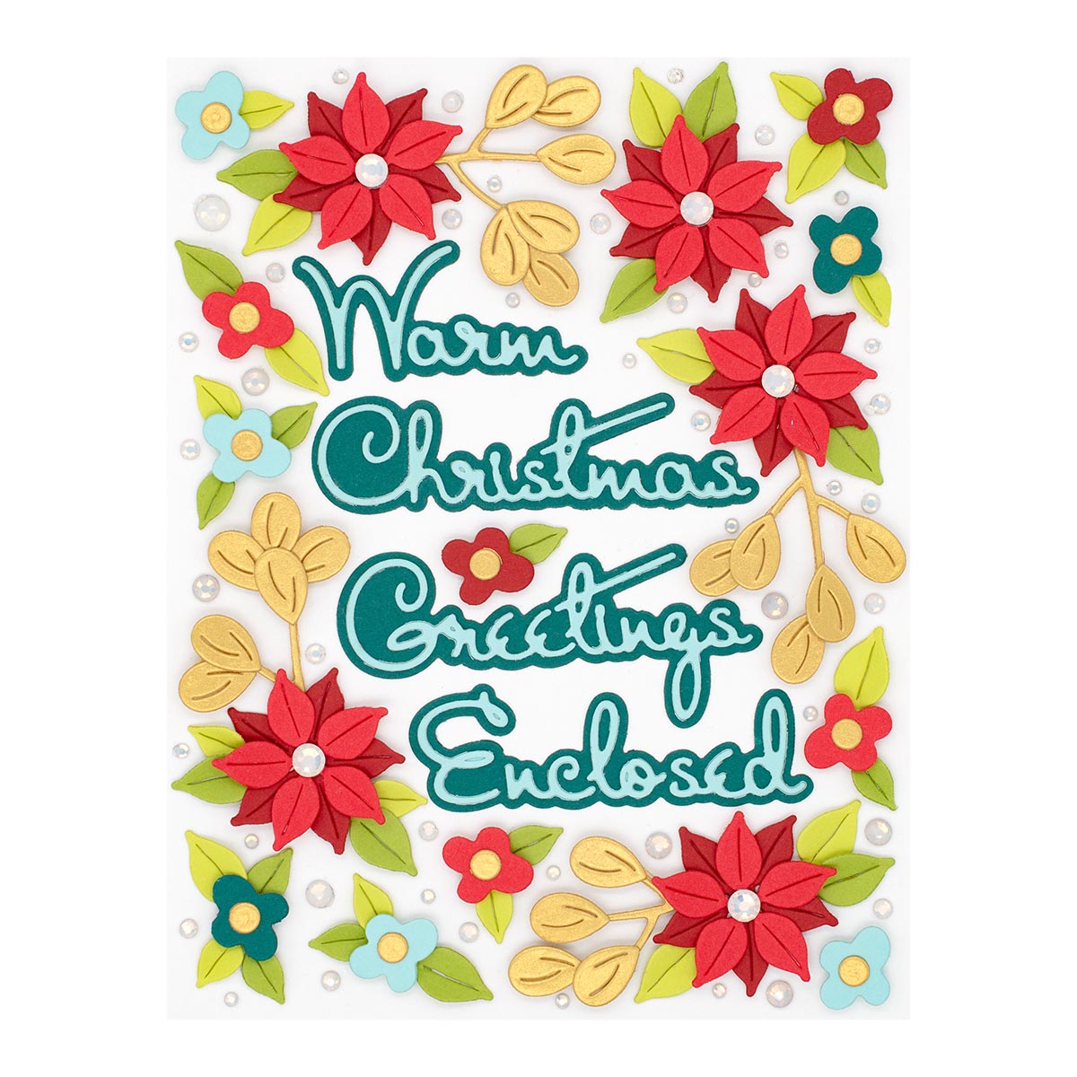 October 2022 Small Die of the Month Preview & Tutorials – Outlined Christmas Sentiments