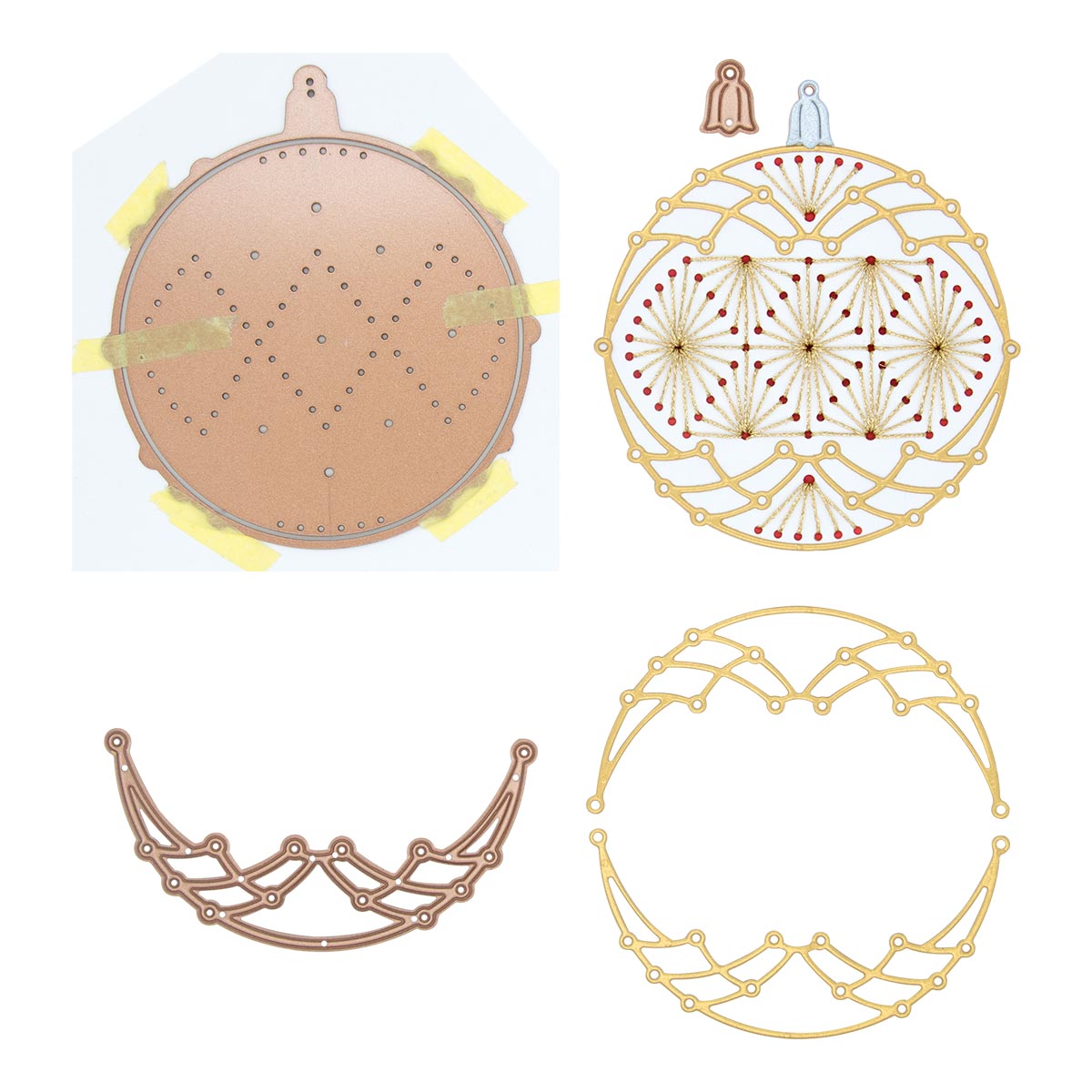 October 2022 Large Die of the Month Preview & Tutorials – Stitched Ornament & Display