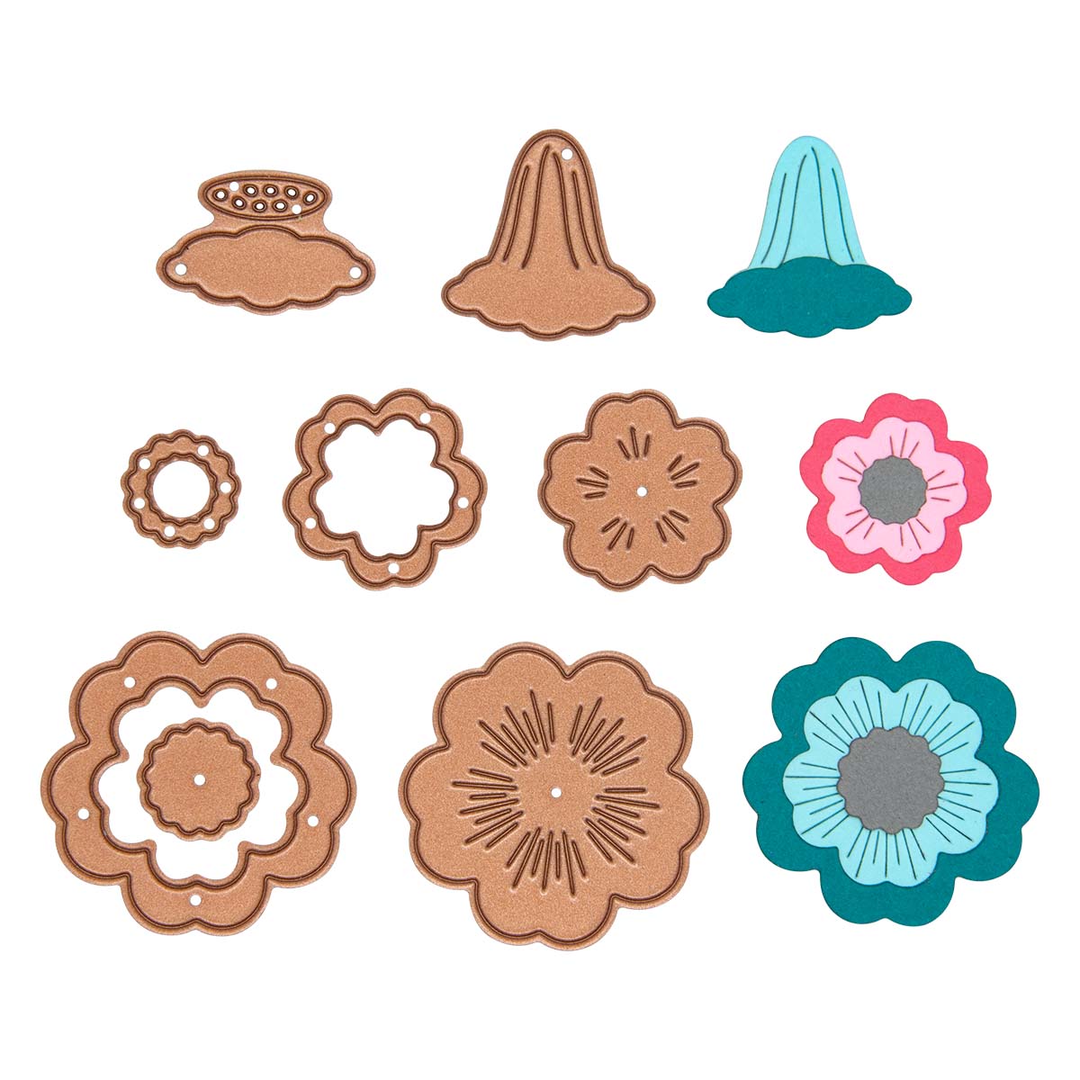 November 2022 Small Die of the Month Preview & Tutorials – Layered Floral Card Creator