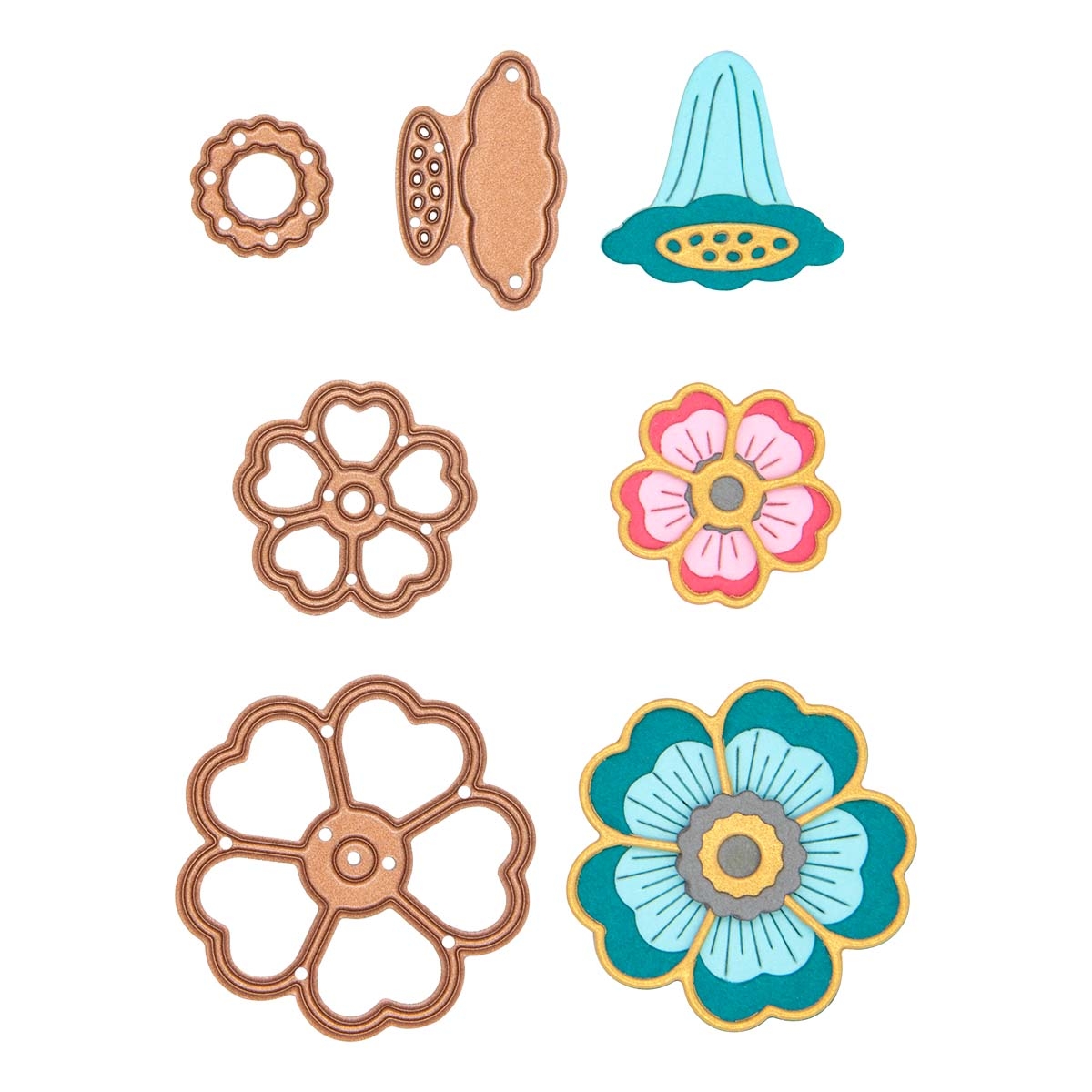 November 2022 Small Die of the Month Preview & Tutorials – Layered Floral Card Creator