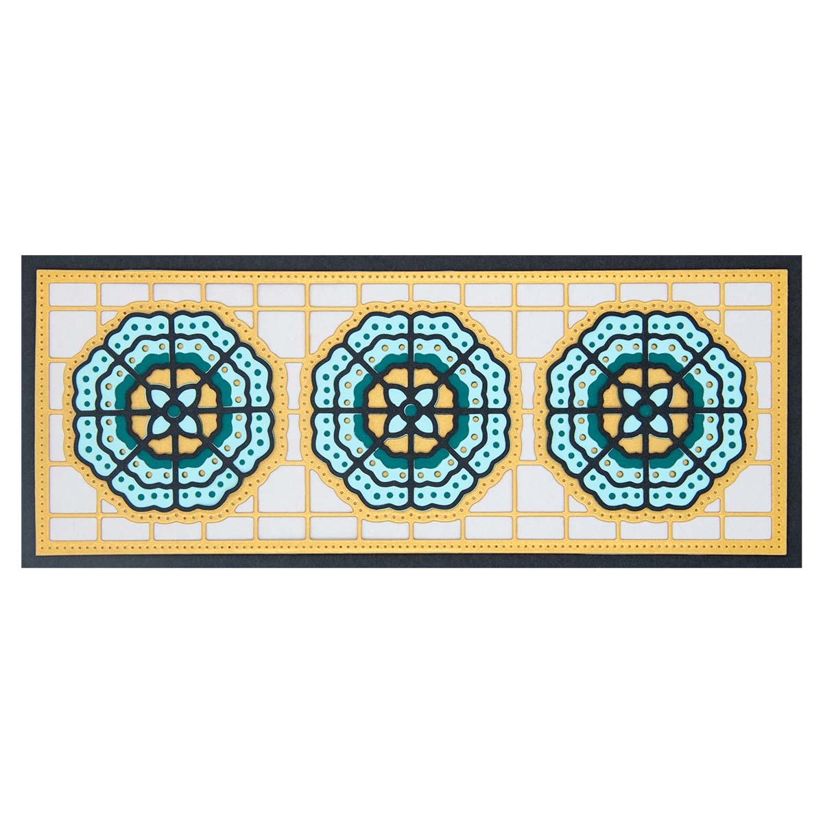 November 2022 Large Die of the Month Preview & Tutorials &ndash; Stylized Floral Kaleidoscope Slimline