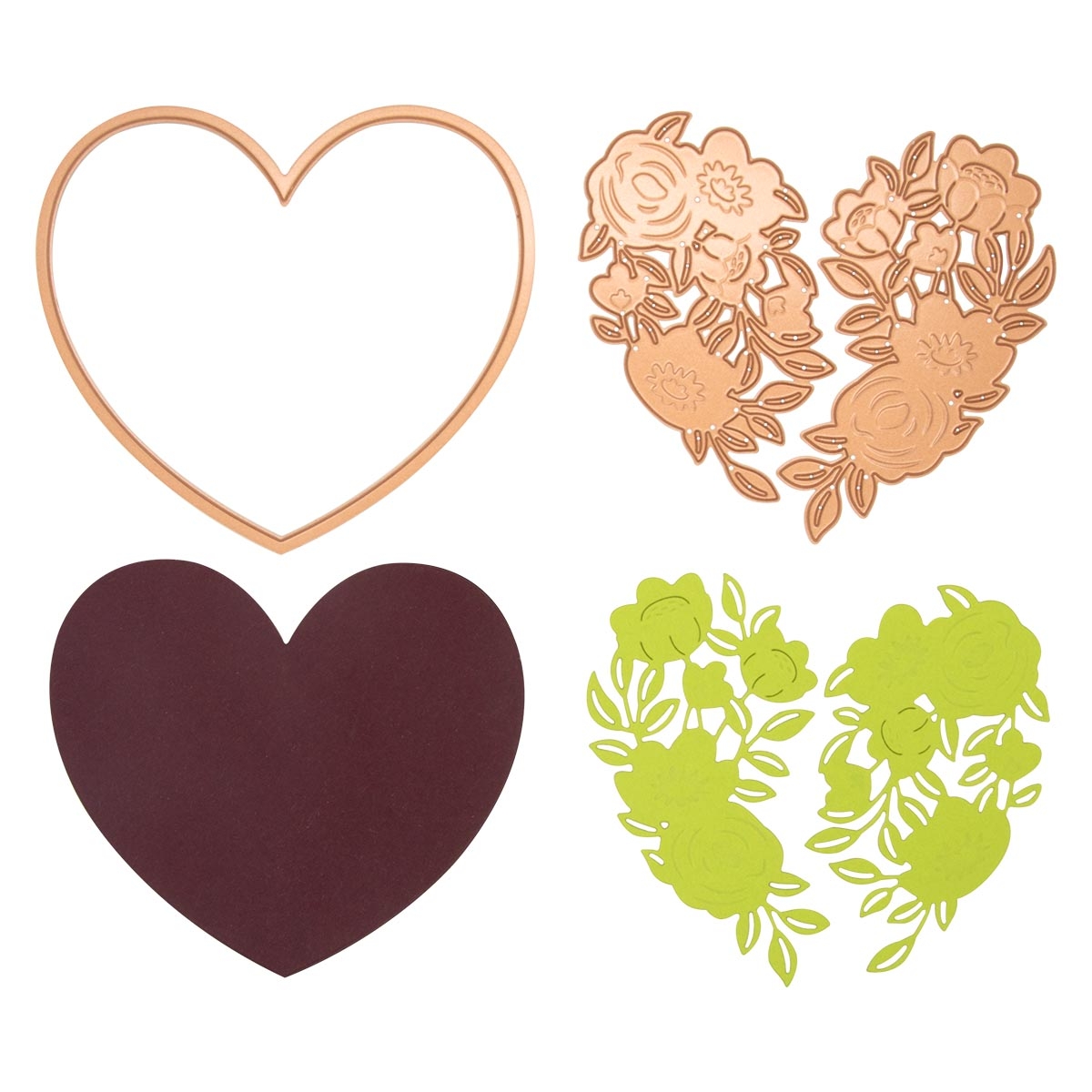 December 2022 Large Die of the Month Preview & Tutorials – Blooming Heart