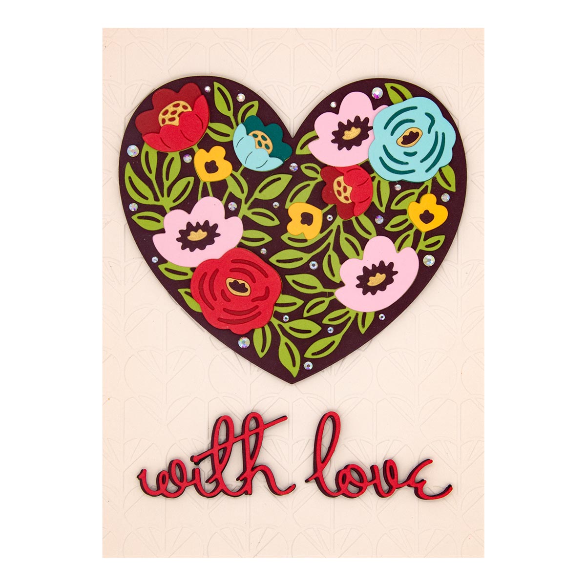 December 2022 Large Die of the Month Preview & Tutorials – Blooming Heart