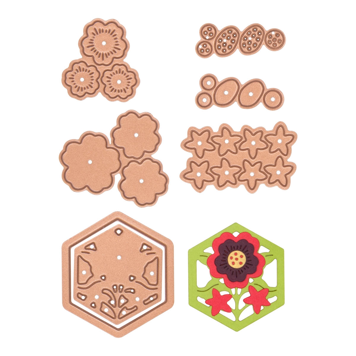 February 2023 Small Die of the Month Preview & Tutorials – Floral Mini Tiles