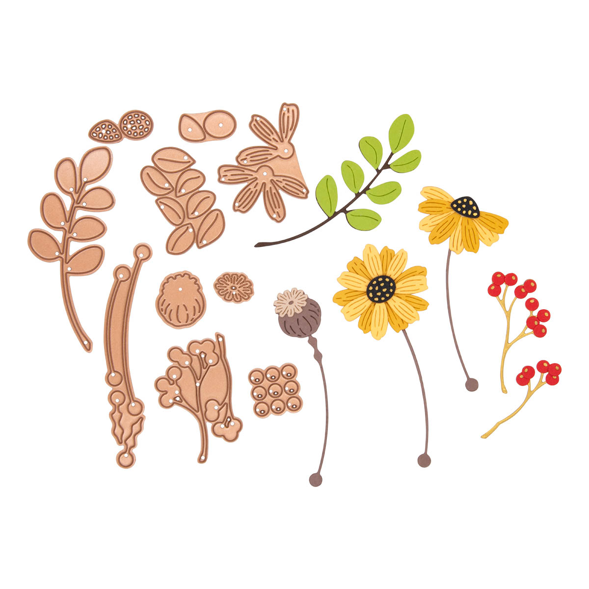 September 2023 Small Die of the Month Preview & Tutorials – Hiking Through the Meadows