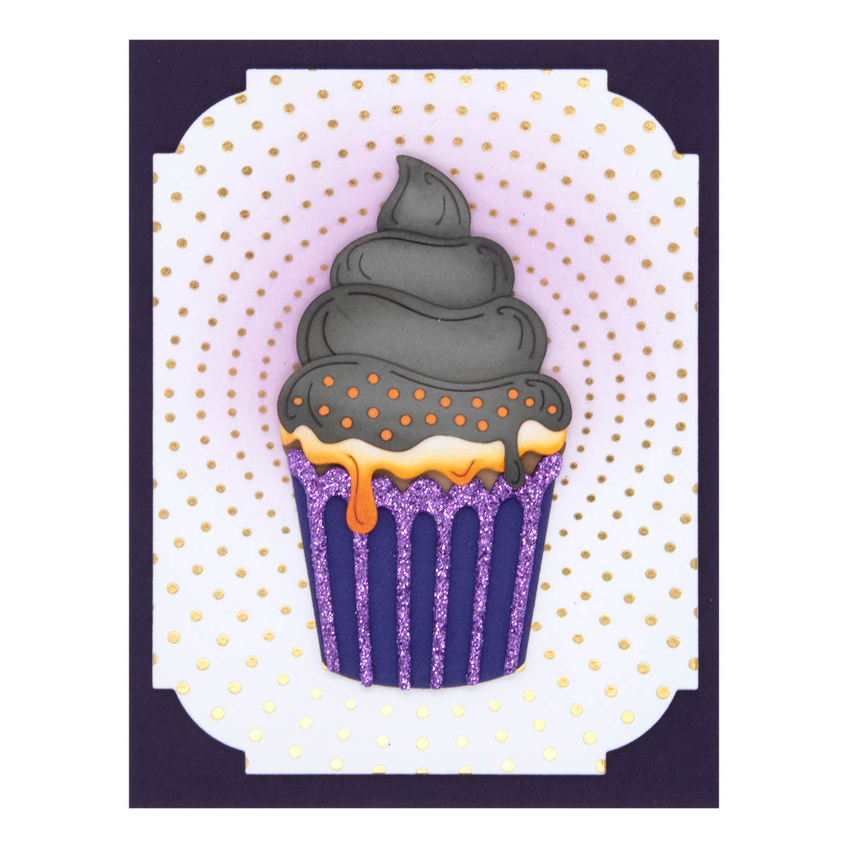 September 2023 Large Die of the Month Preview & Tutorials – Boo-Licious Fall Cupcake