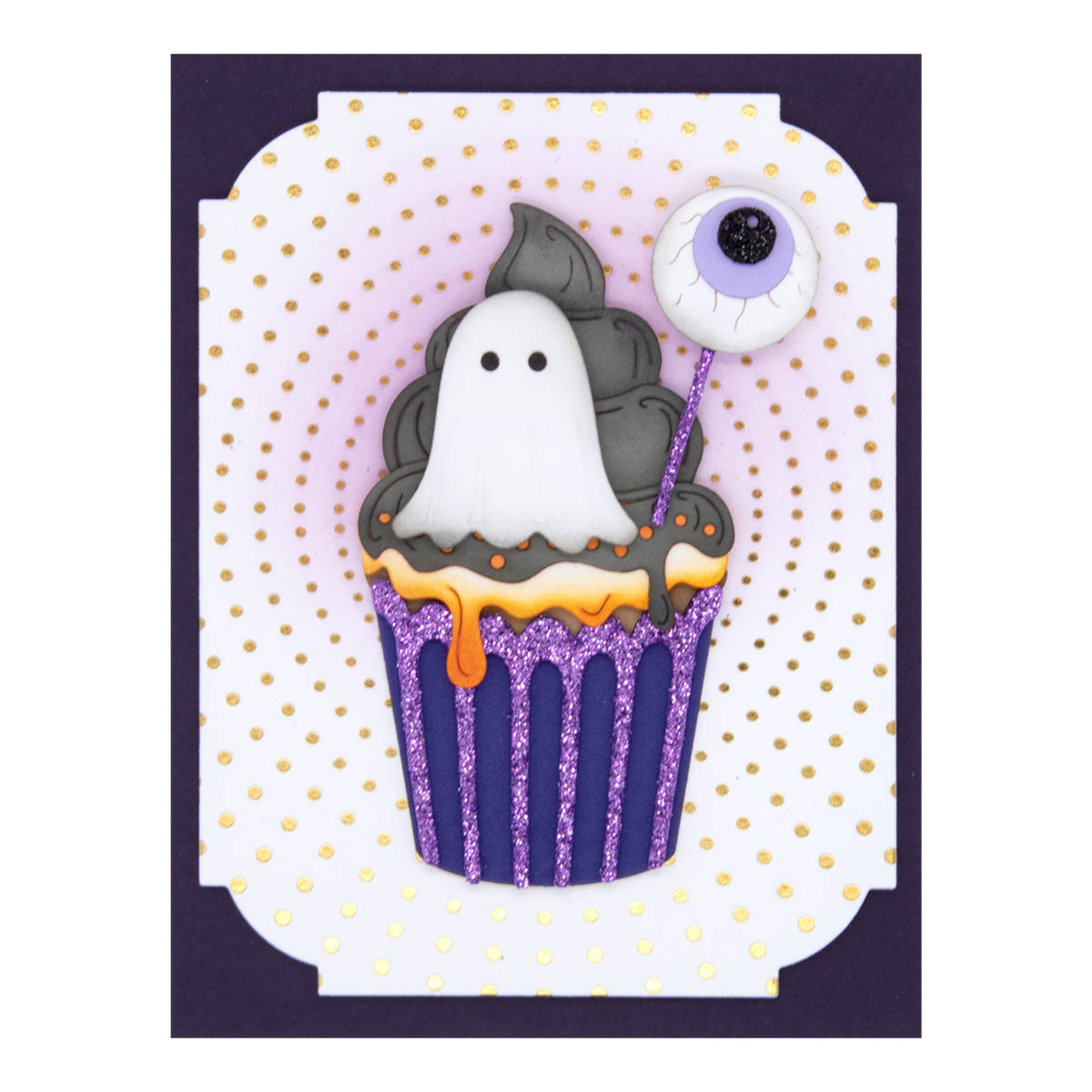 September 2023 Large Die of the Month Preview & Tutorials – Boo-Licious Fall Cupcake