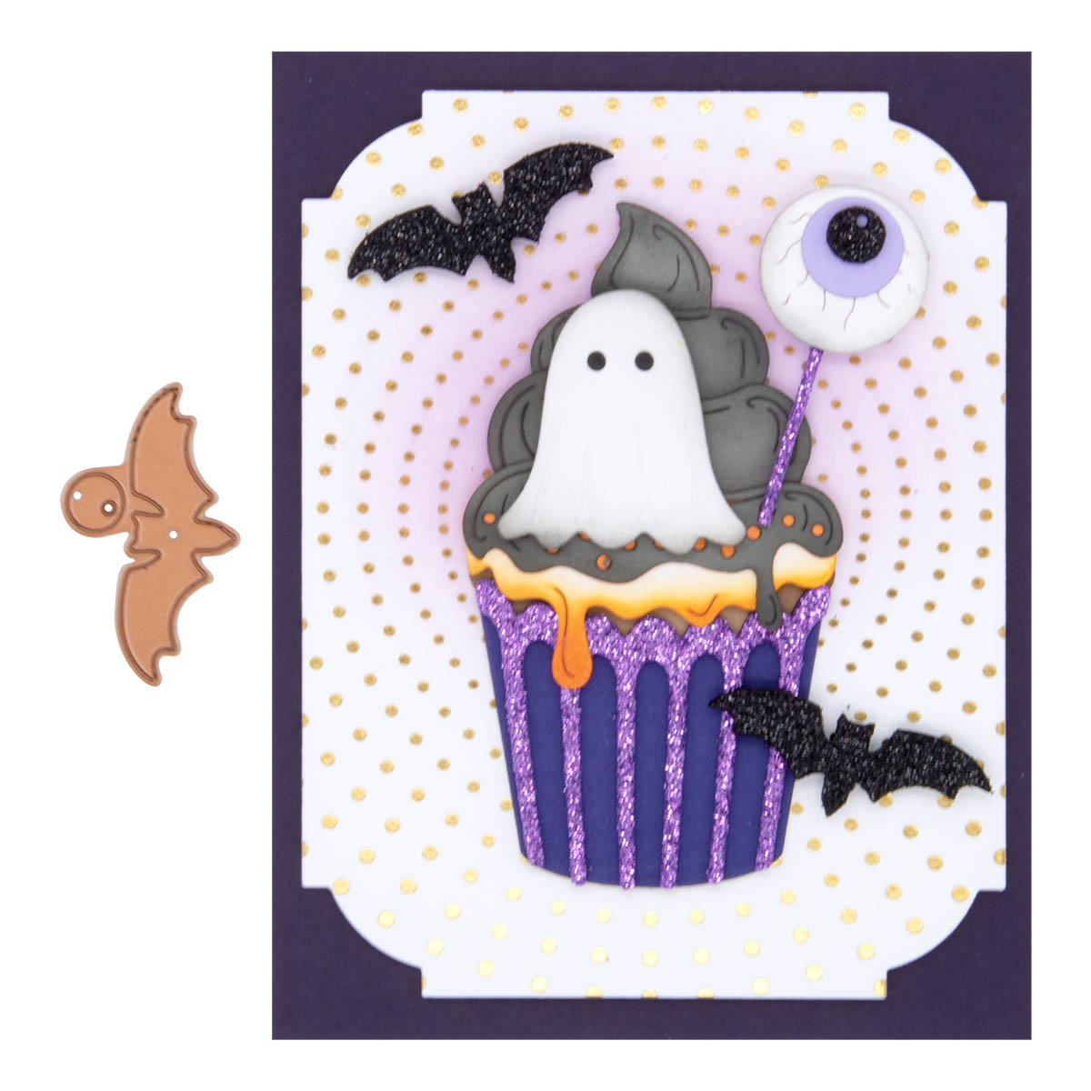 September 2023 Large Die of the Month Preview & Tutorials – Boo-Licious Fall Cupcake