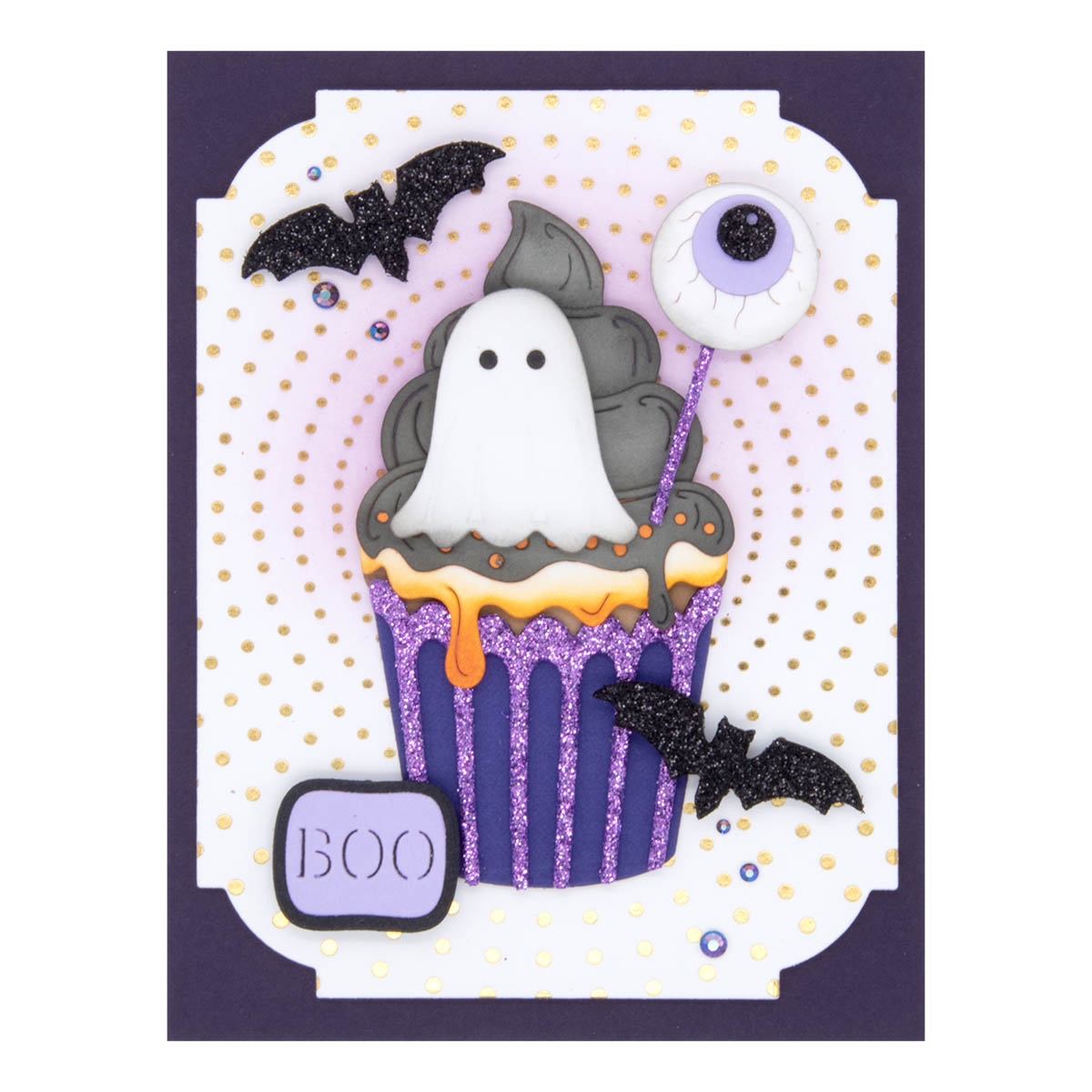 September 2023 Large Die of the Month Preview & Tutorials – Boo-Licious Fall Cupcake