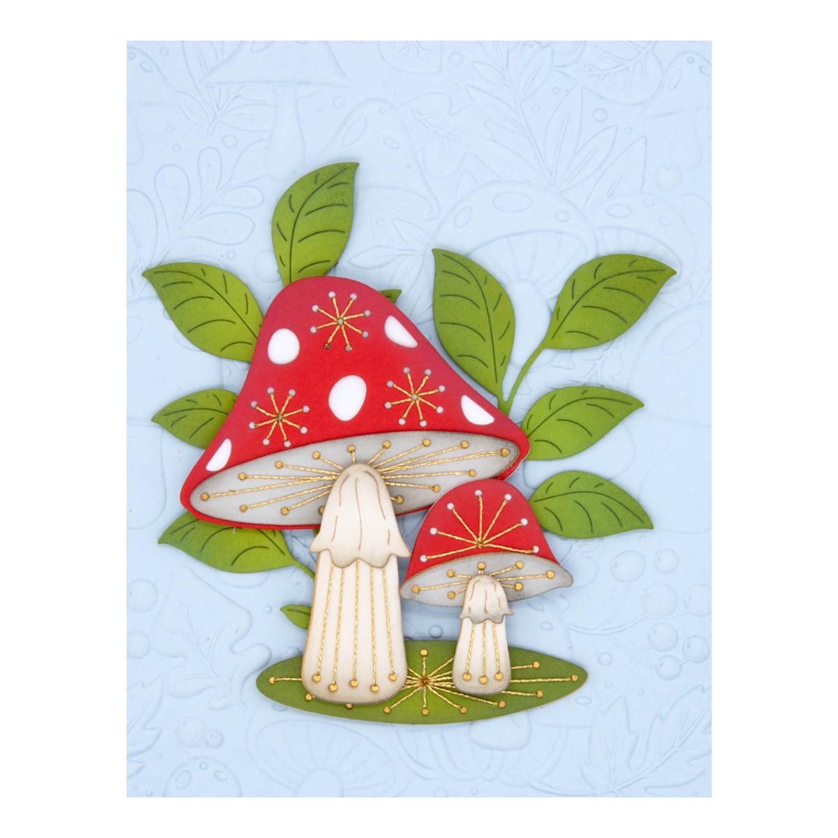 September 2023 Stitching Die of the Month Preview & Tutorials – Enchanted Stitched Mushrooms
