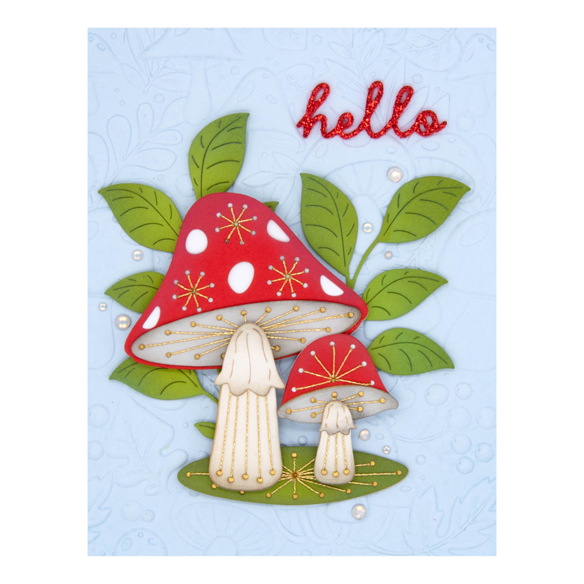 September 2023 Stitching Die of the Month Preview & Tutorials – Enchanted Stitched Mushrooms