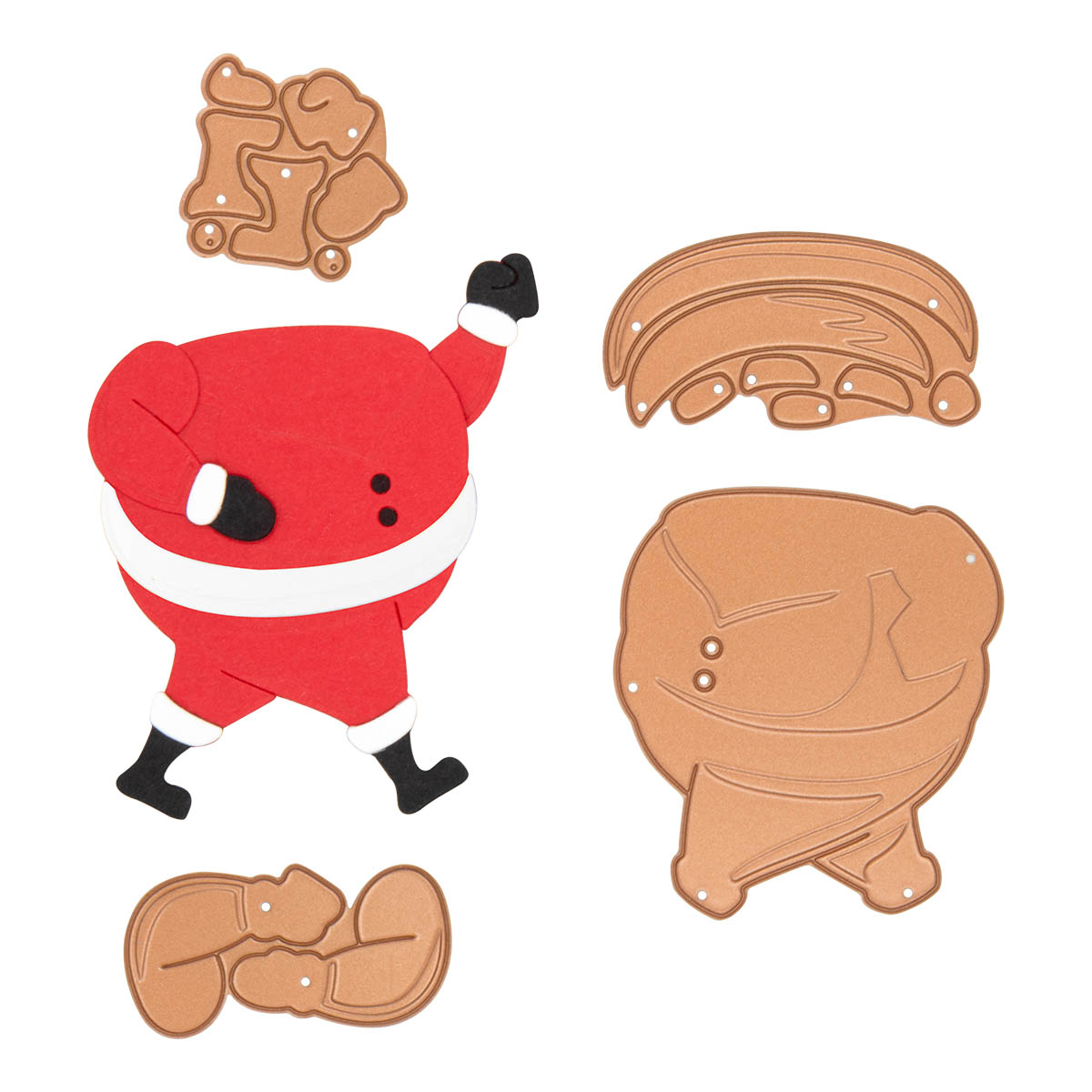 October 2023 Small Die of the Month Preview & Tutorials – Big Jolly Santa