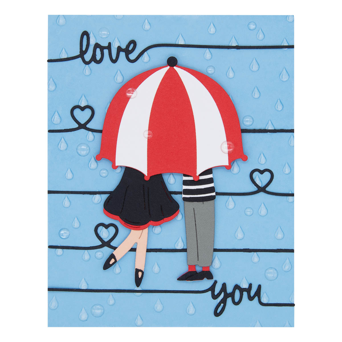 December 2023 Small Die of the Month Preview & Tutorials – Sneaking a Kiss