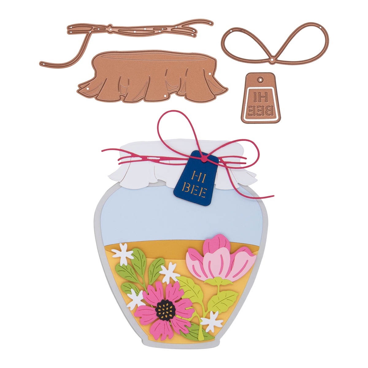 January 2024 Large Die of the Month Preview & Tutorials – Honey Bee Jar