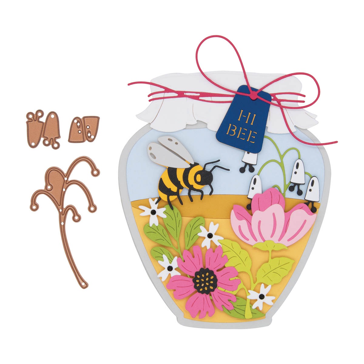 January 2024 Large Die of the Month Preview & Tutorials – Honey Bee Jar