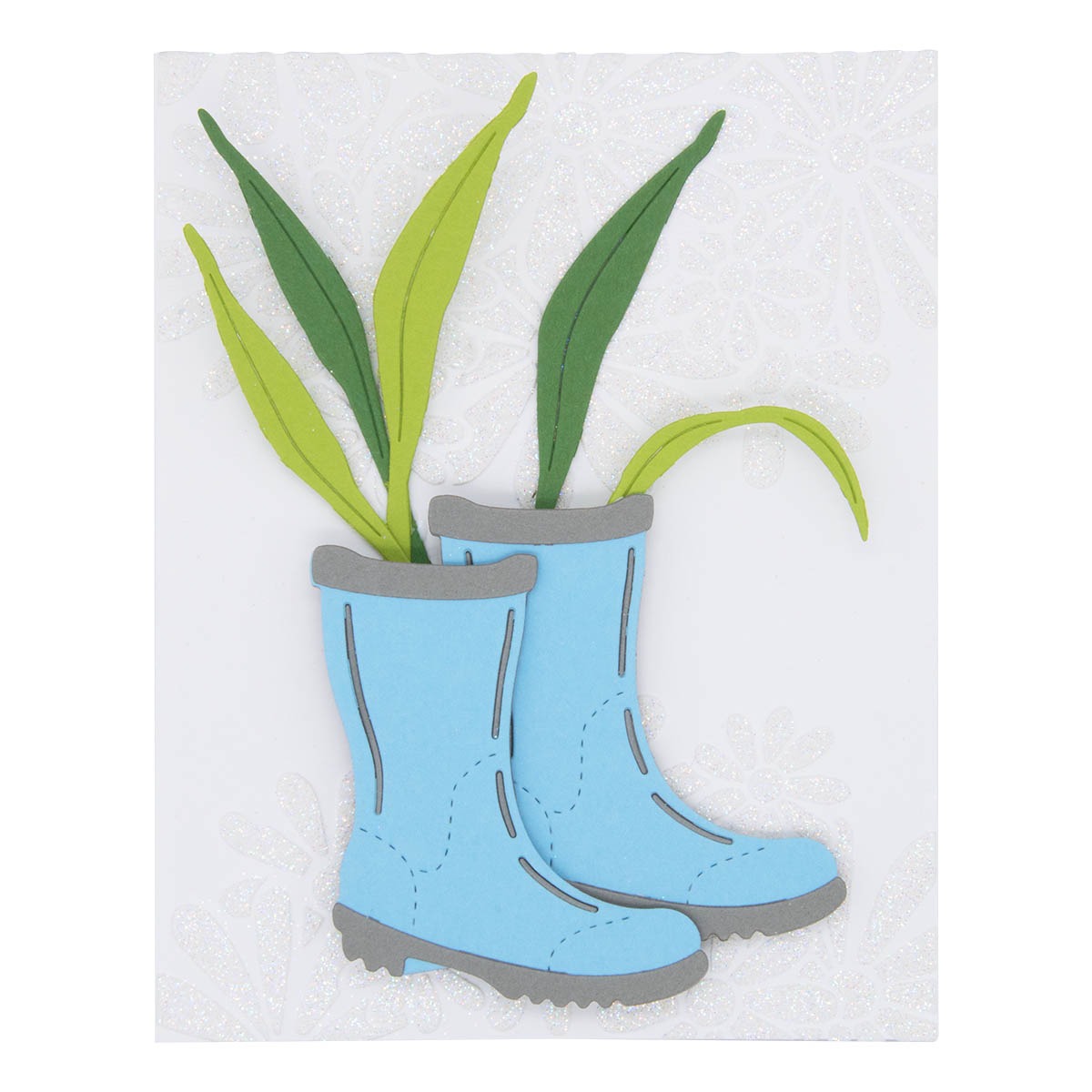 February 2024 Small Die of the Month Preview & Tutorials – Rain Boot Bouquet