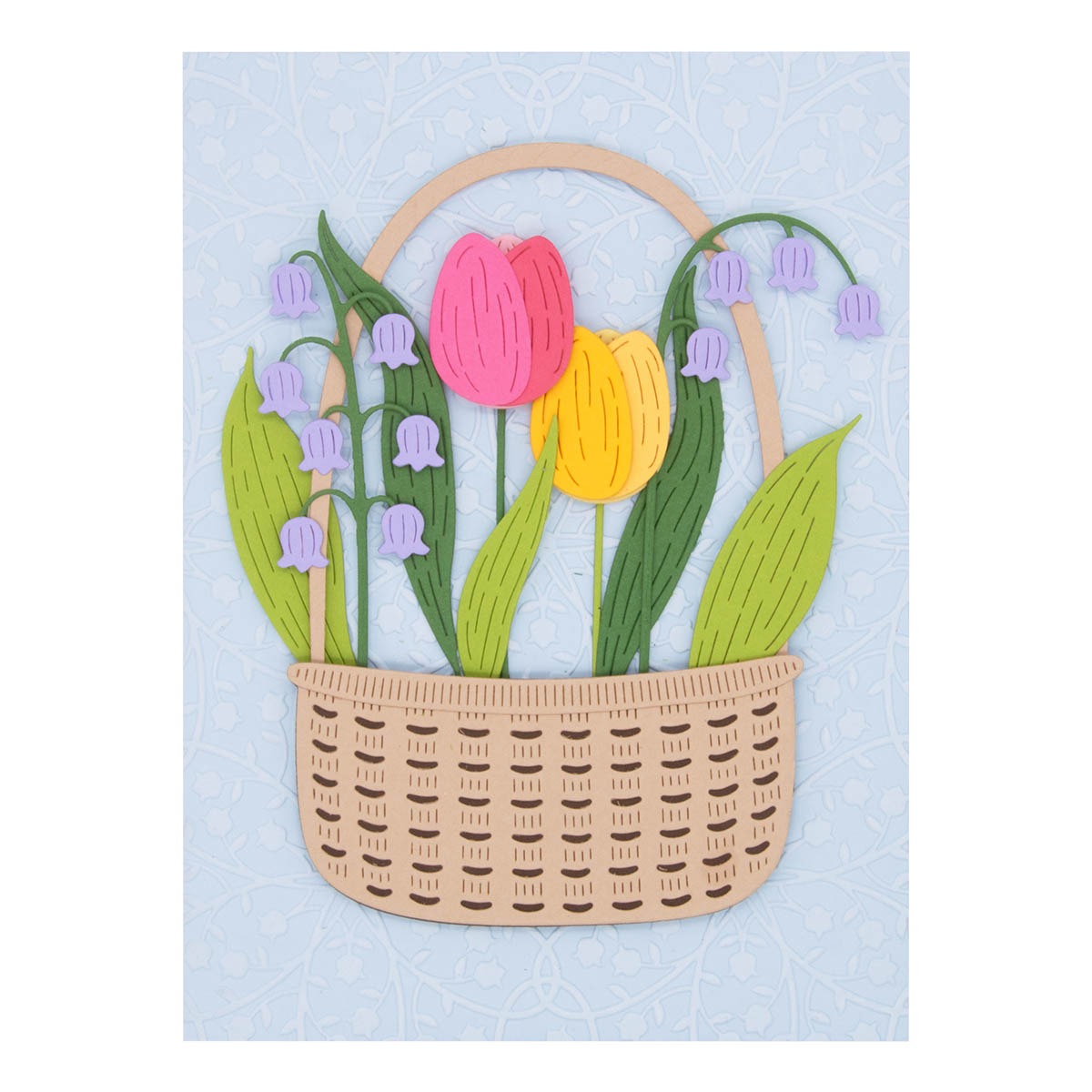 February 2024 Large Die of the Month Preview & Tutorials – Floral Bunny Basket