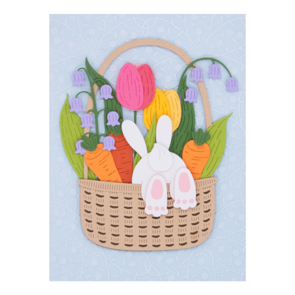 February 2024 Large Die of the Month Preview & Tutorials – Floral Bunny Basket