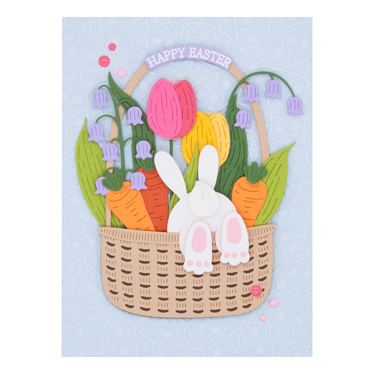 February 2024 Large Die of the Month Preview & Tutorials – Floral Bunny Basket