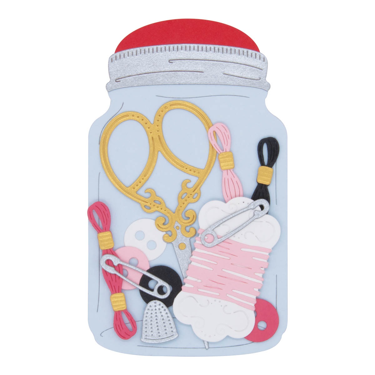 April 2024 Large Die of the Month Preview & Tutorials – Pins & Needles Jar