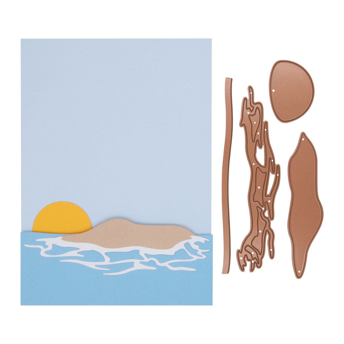 June 2024 Large Die of the Month Preview & Tutorials – Summertime Vacay