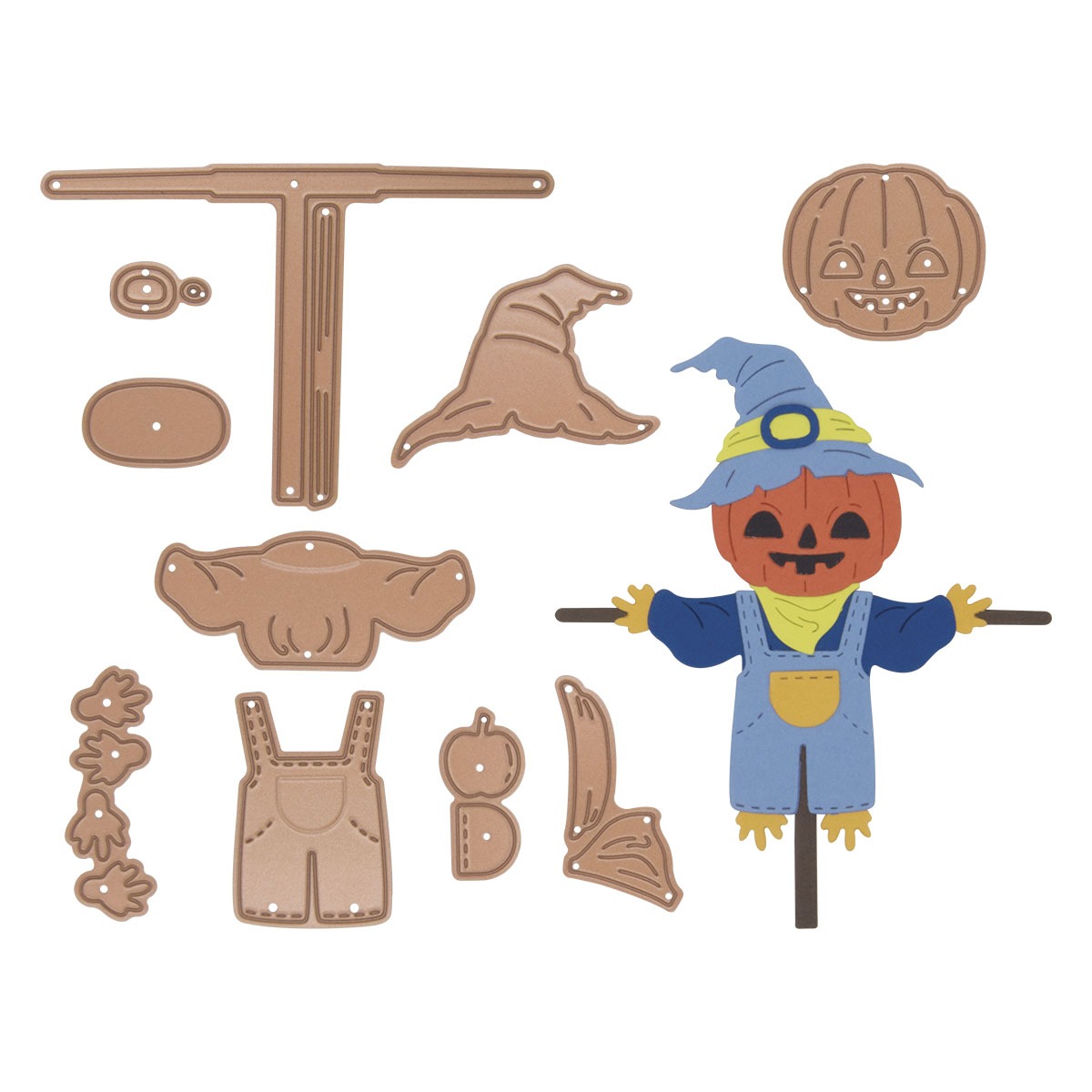 September 2024 Small Die of the Month Preview & Tutorials – Autumn Scare Crow