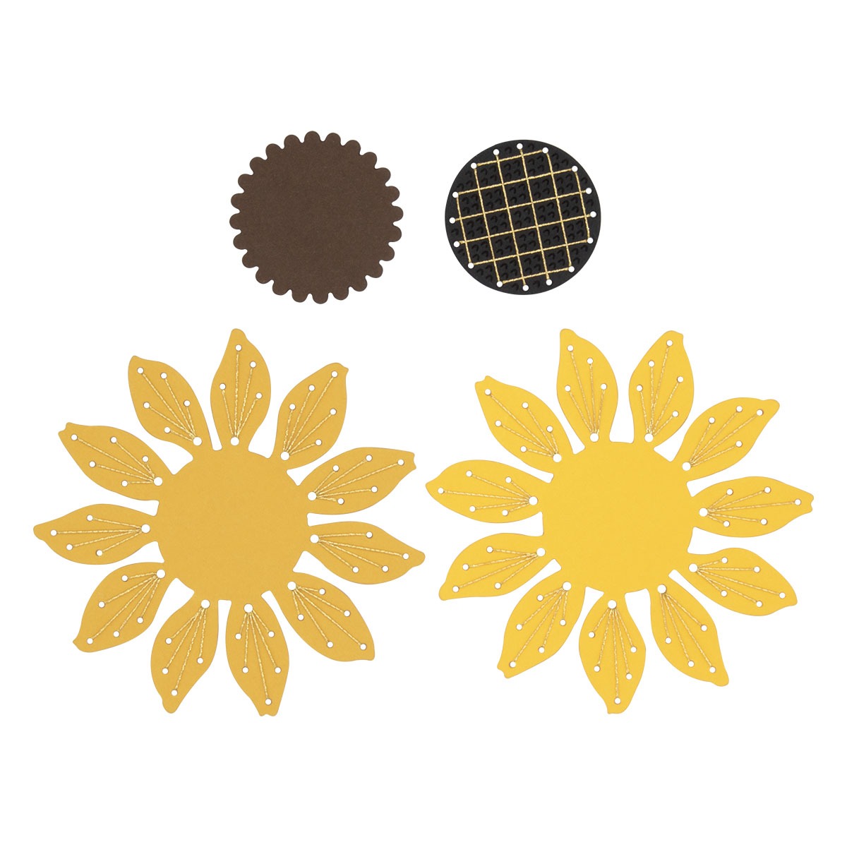 September 2024 Stitching Die of the Month Preview & Tutorials &ndash; Stitched Sunflower