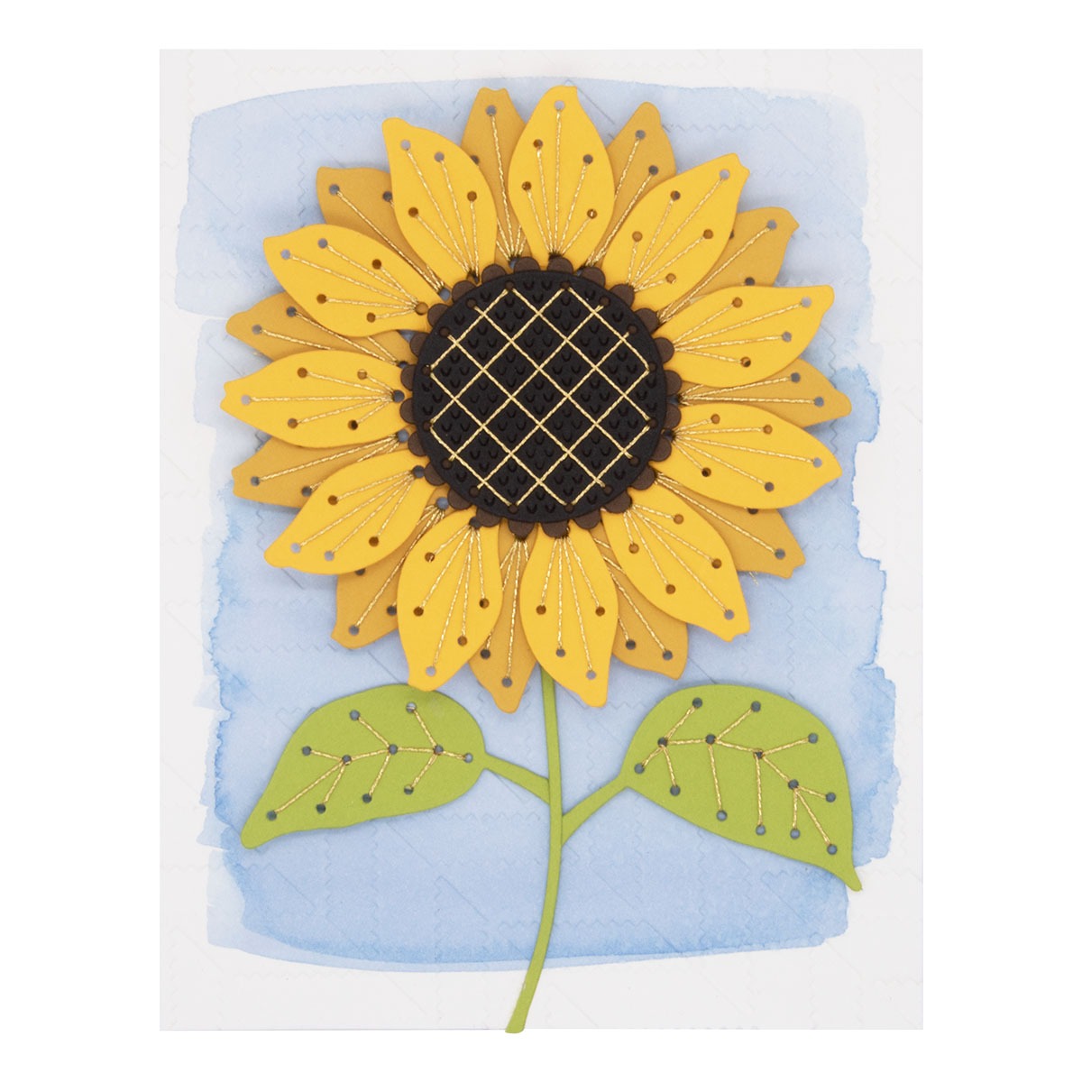 September 2024 Stitching Die of the Month Preview & Tutorials &ndash; Stitched Sunflower