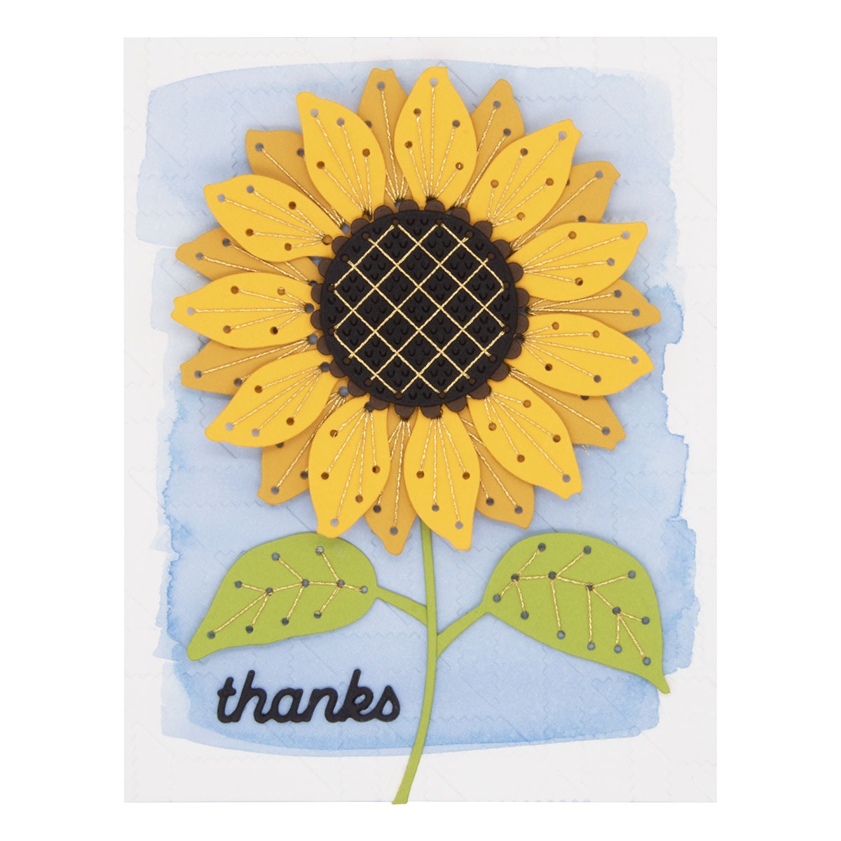 September 2024 Stitching Die of the Month Preview & Tutorials &ndash; Stitched Sunflower
