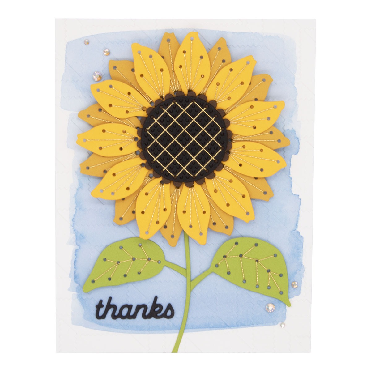September 2024 Stitching Die of the Month Preview & Tutorials &ndash; Stitched Sunflower