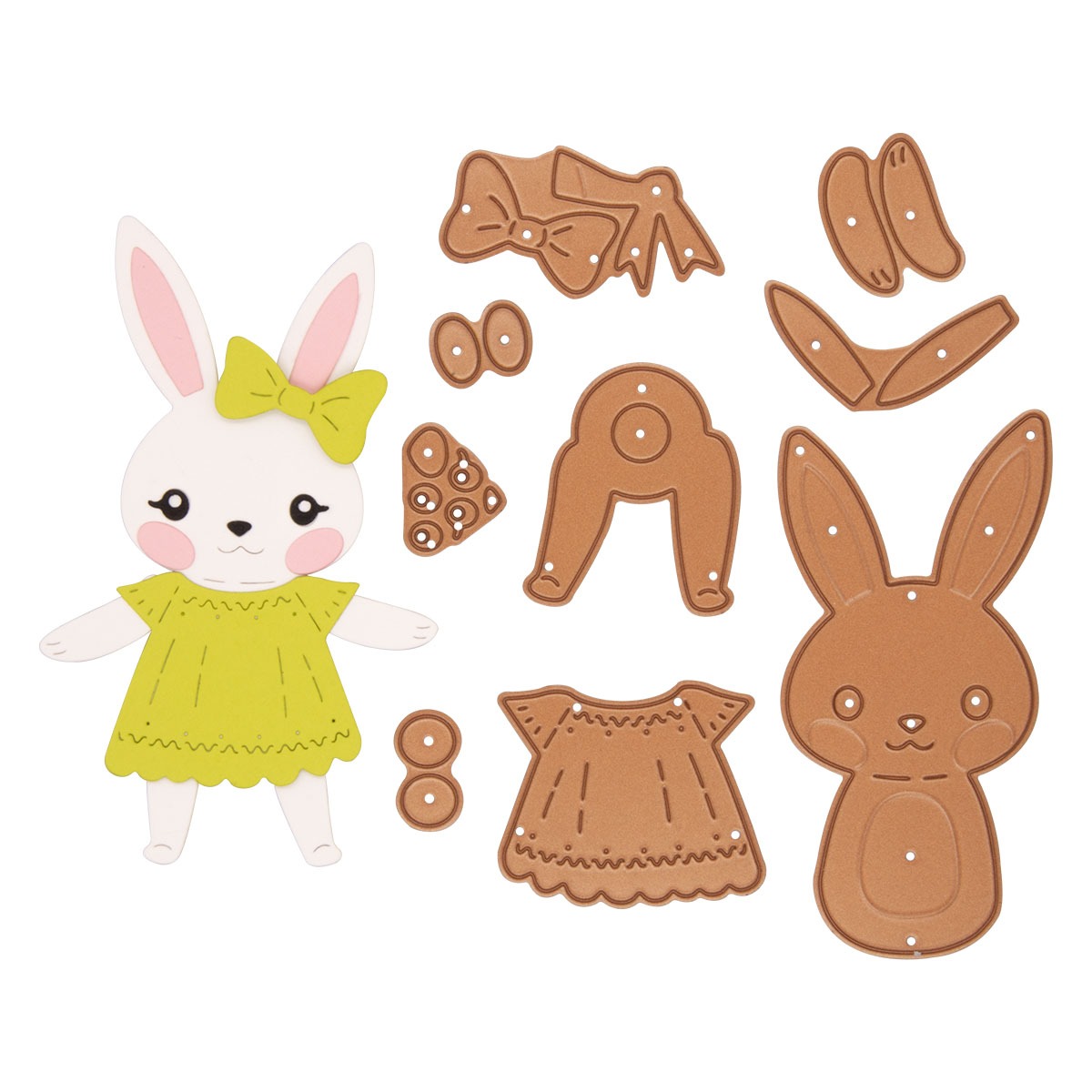 February 2025 Large Die of the Month Preview & Tutorials – Dancin' Hoppy Bunnies Everywhere