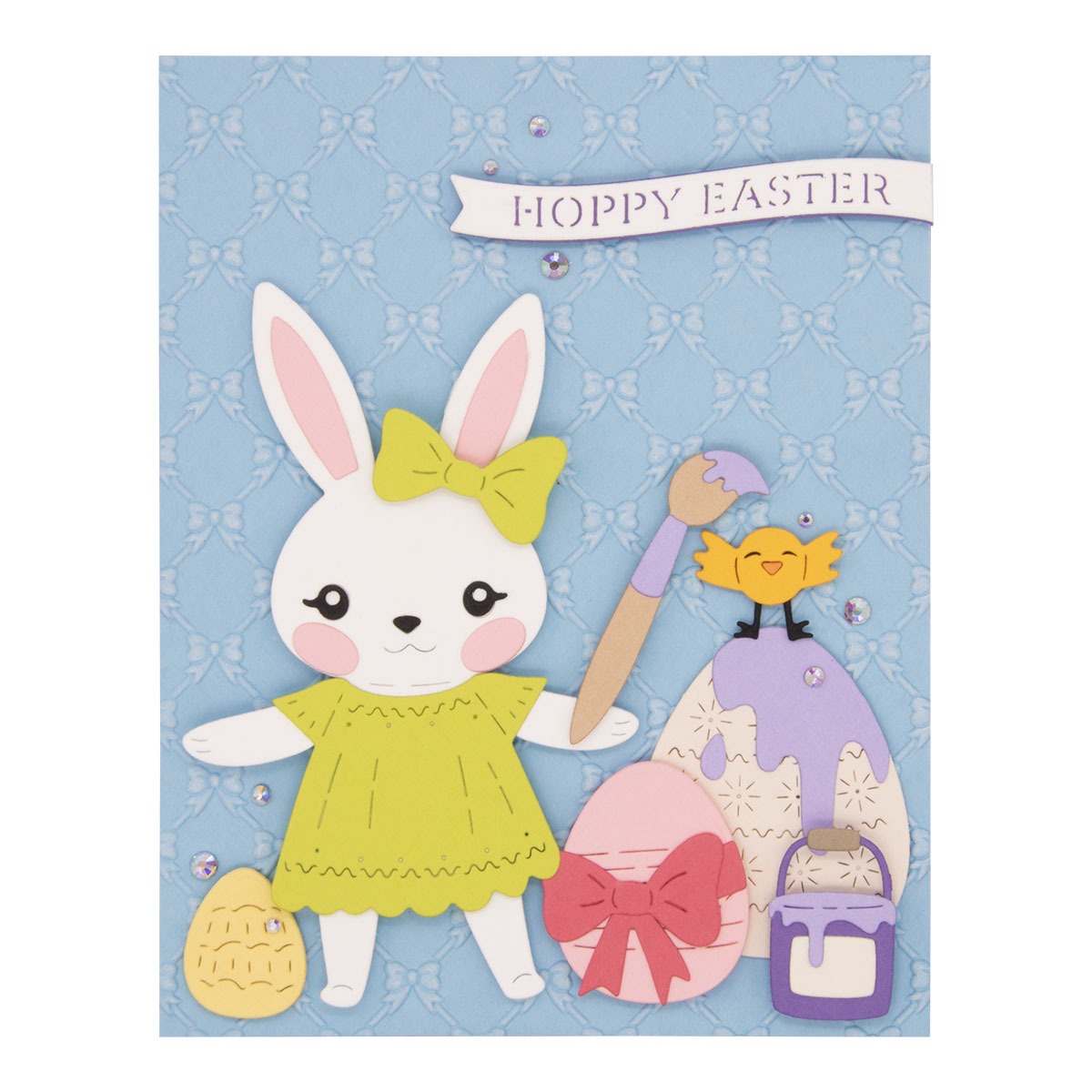 February 2025 Large Die of the Month Preview & Tutorials – Dancin' Hoppy Bunnies Everywhere