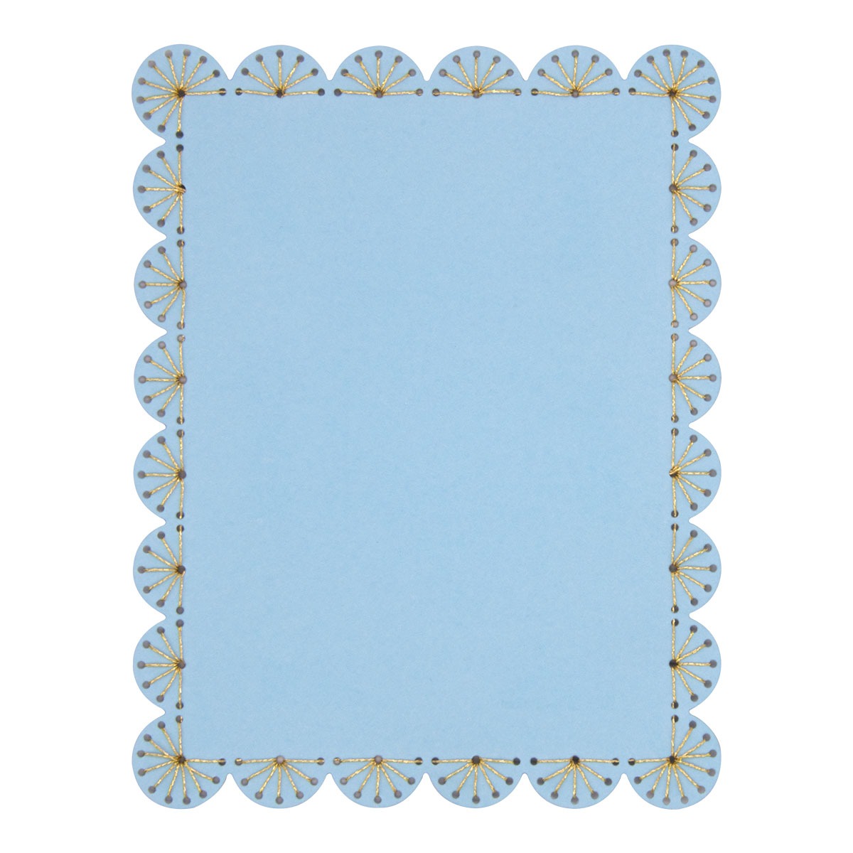 February 2025 Stitching Die of the Month Preview & Tutorials – Stitched Scallop Card Front & Tag