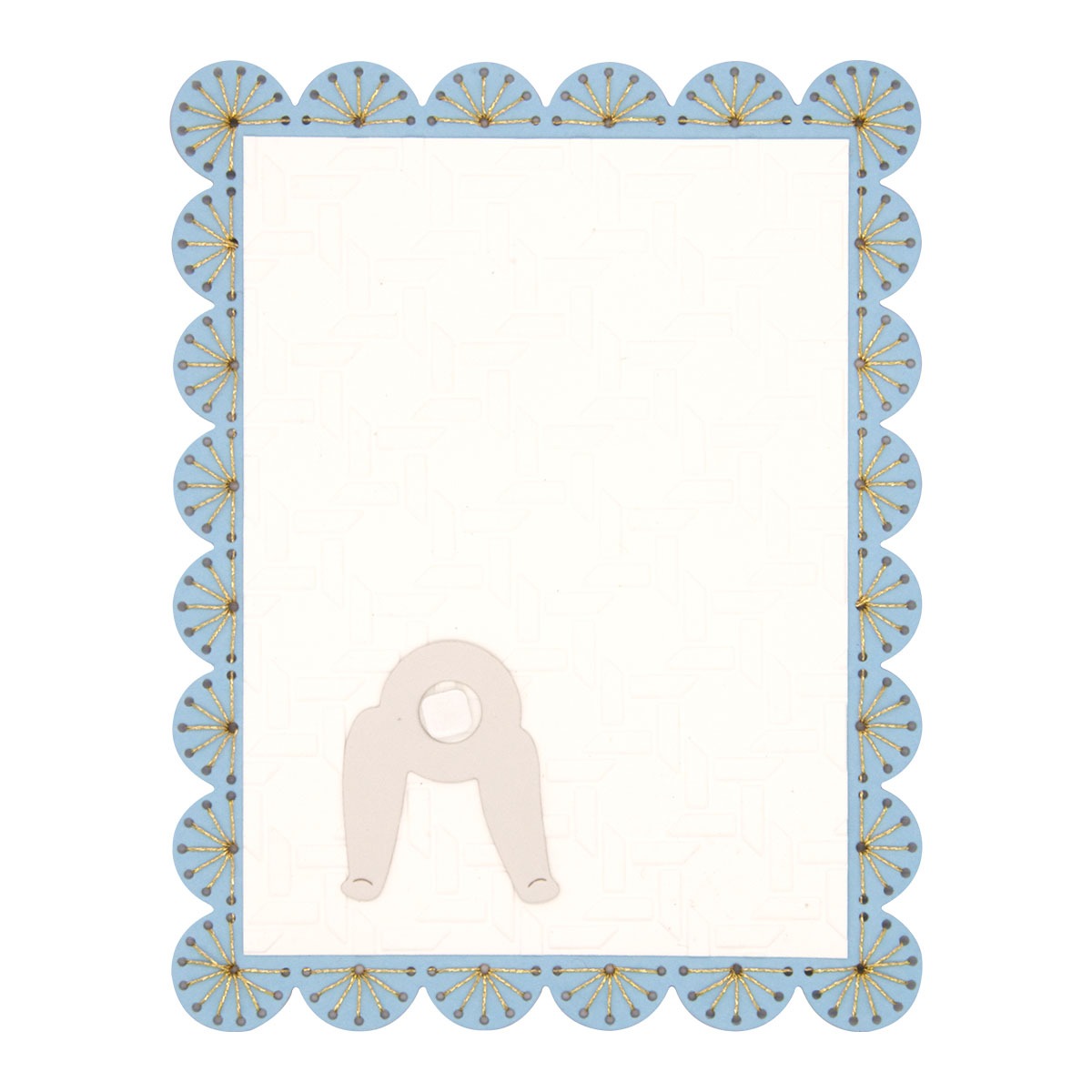 February 2025 Stitching Die of the Month Preview & Tutorials – Stitched Scallop Card Front & Tag