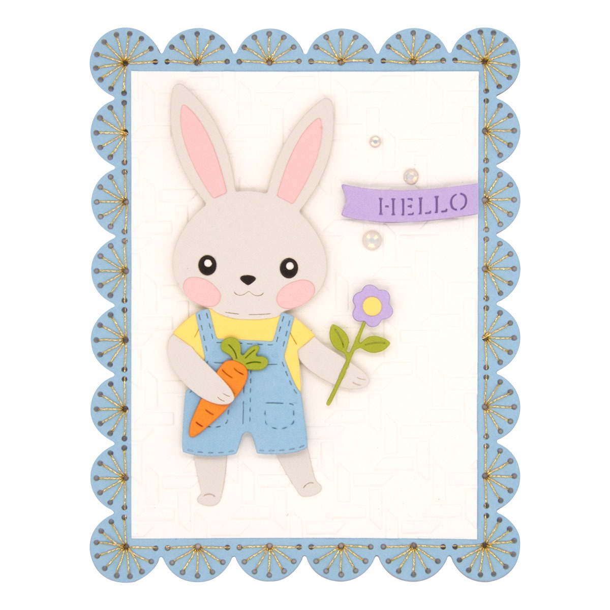 February 2025 Stitching Die of the Month Preview & Tutorials – Stitched Scallop Card Front & Tag