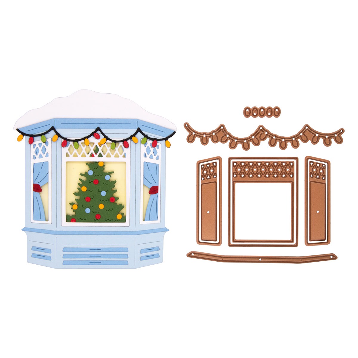 October 2025 Large Die of the Month Preview & Tutorials – Window Wonderland