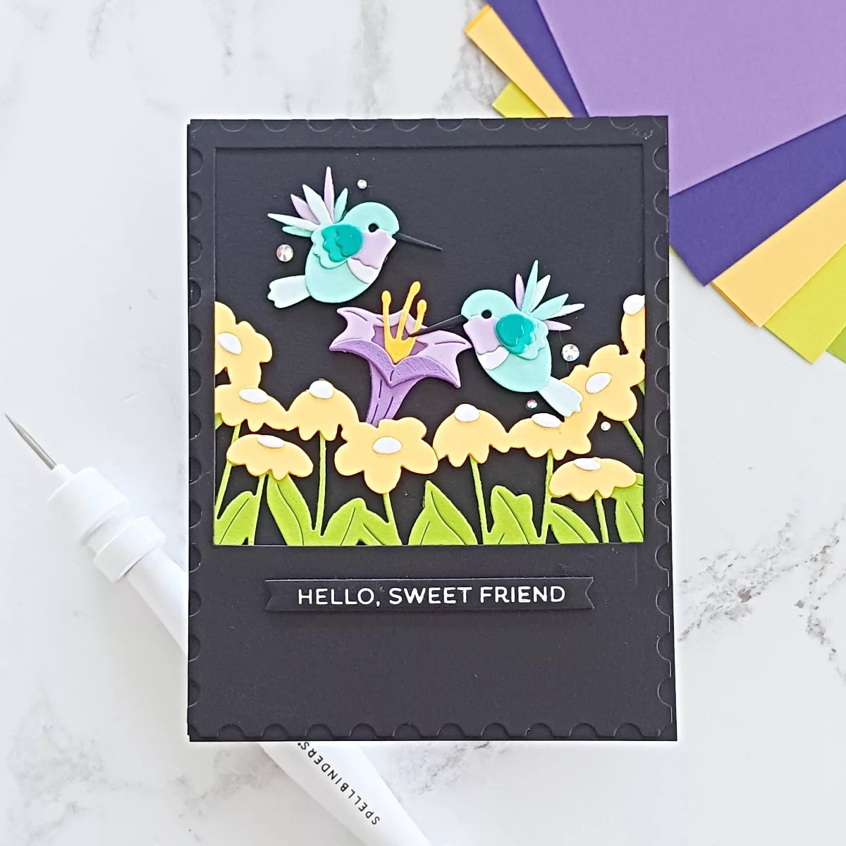 January 2026 Large Die of the Month Preview & Tutorials – Hummingbirds Delight