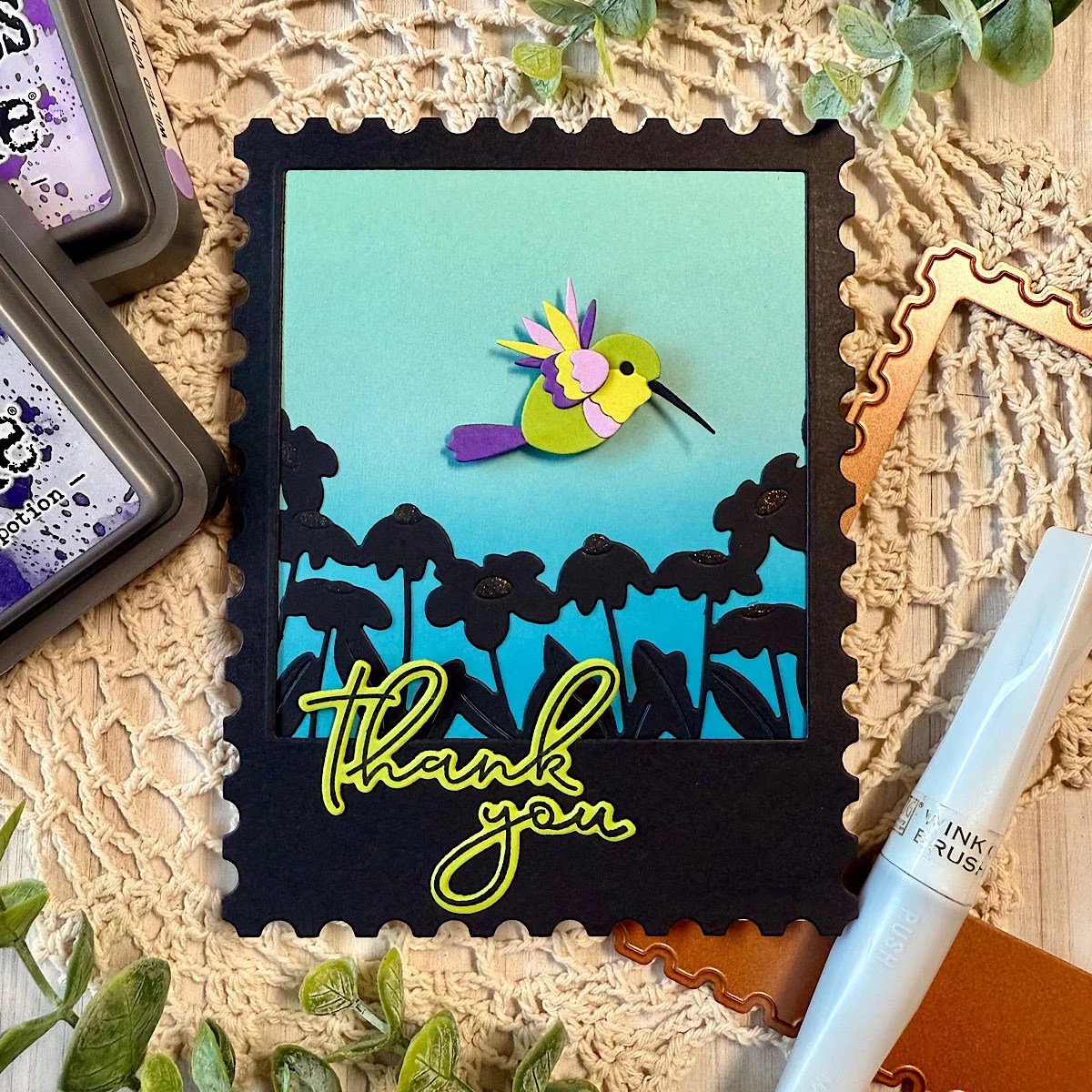 January 2026 Large Die of the Month Preview & Tutorials – Hummingbirds Delight
