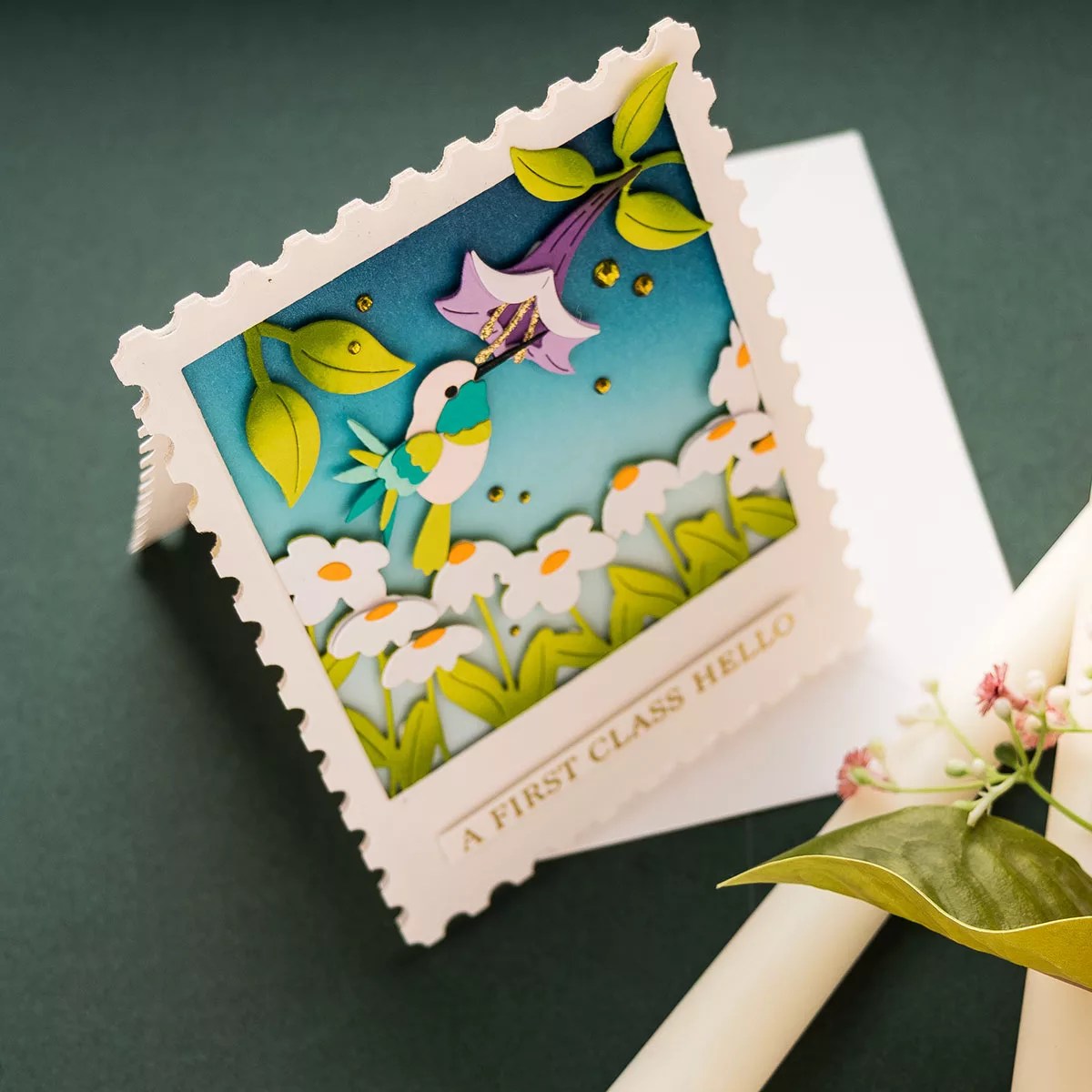 January 2026 Large Die of the Month Preview & Tutorials – Hummingbirds Delight