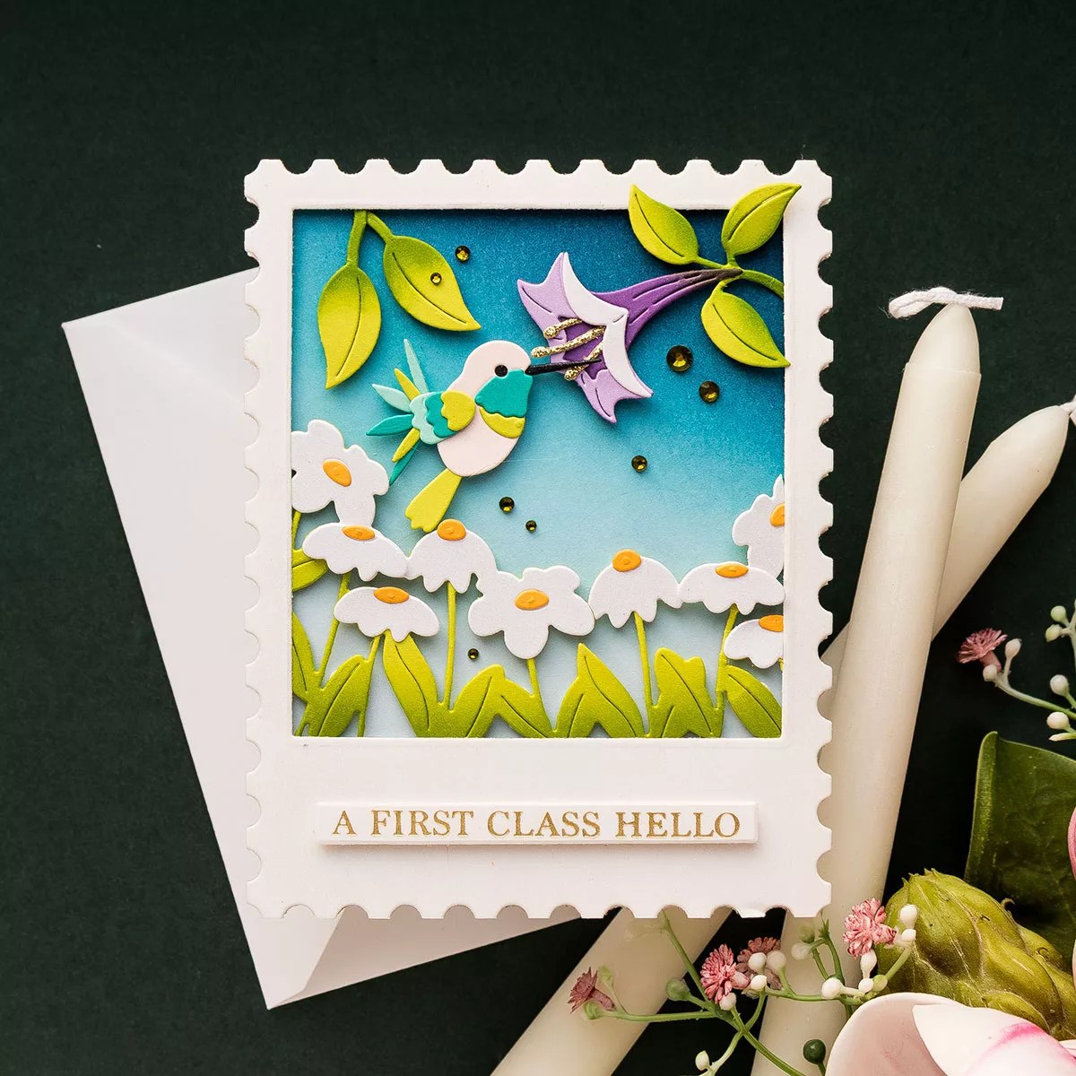 January 2026 Large Die of the Month Preview & Tutorials – Hummingbirds Delight