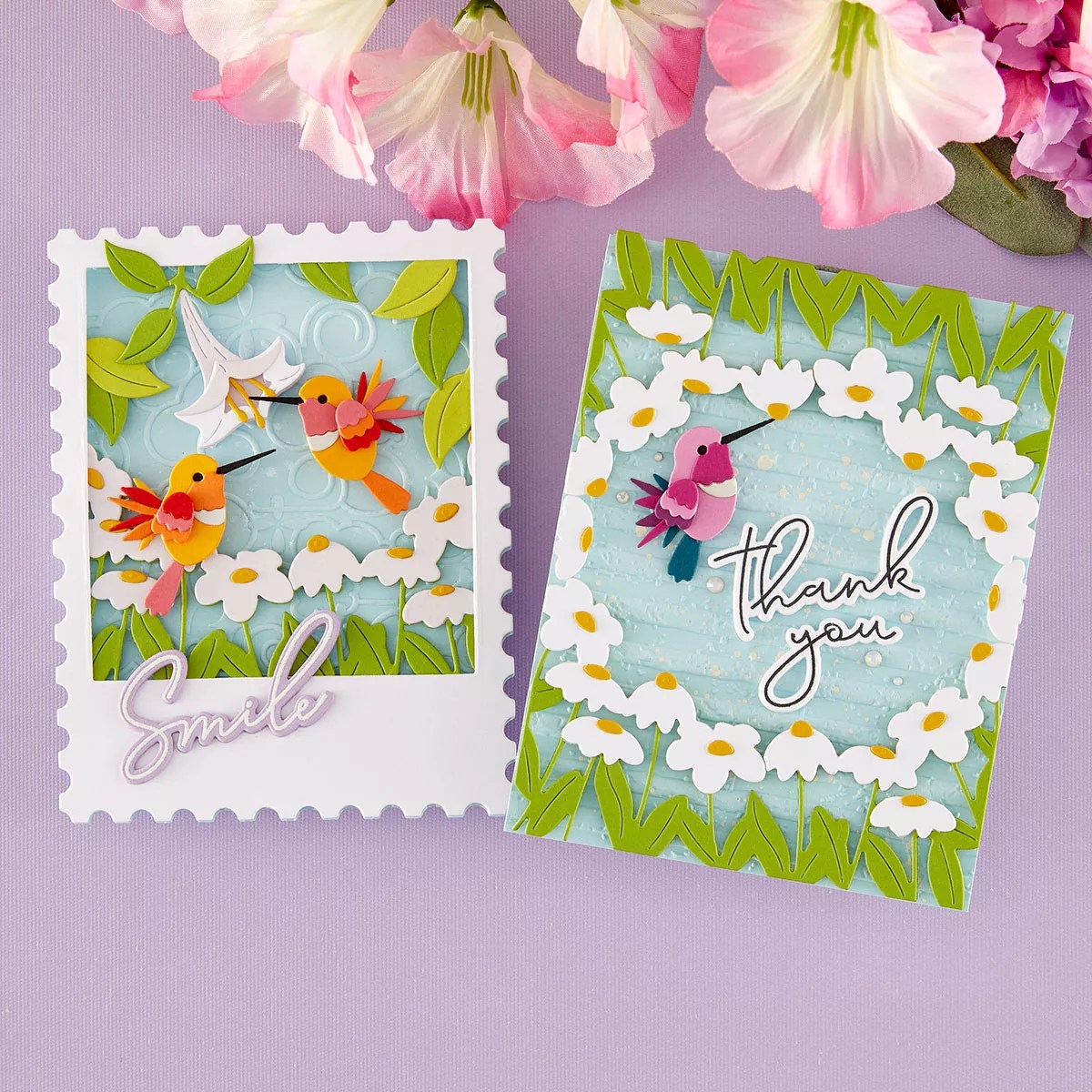 January 2026 Large Die of the Month Preview & Tutorials – Hummingbirds Delight